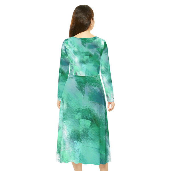 Women's Long Sleeve Dance Dress