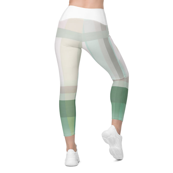 Crossover leggings with pockets