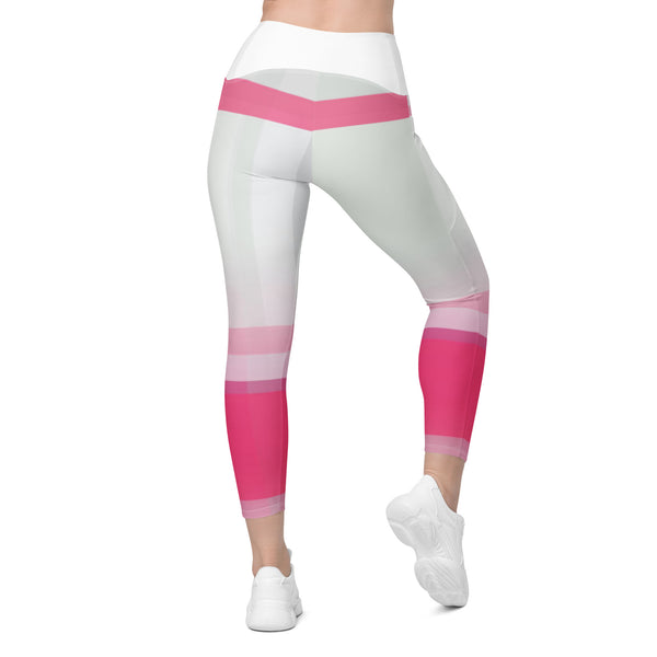 Crossover leggings with pockets