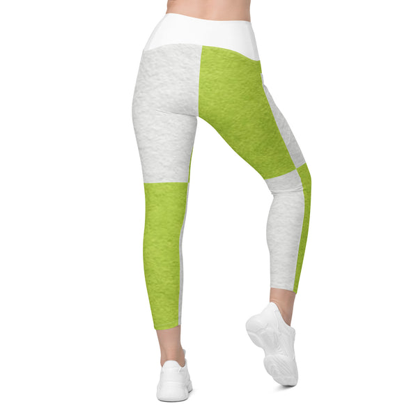 Crossover leggings with pockets