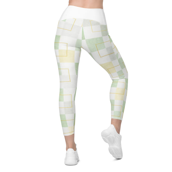Crossover leggings with pockets