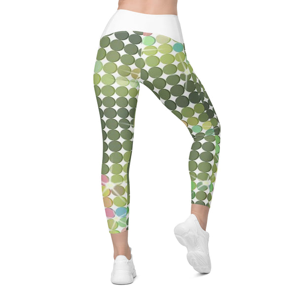 Crossover leggings with pockets