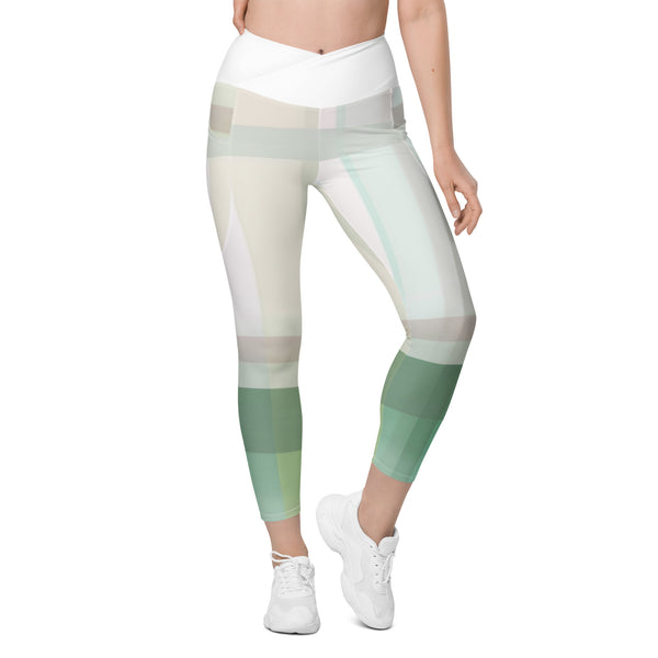 Crossover leggings with pockets