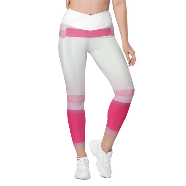 Crossover leggings with pockets