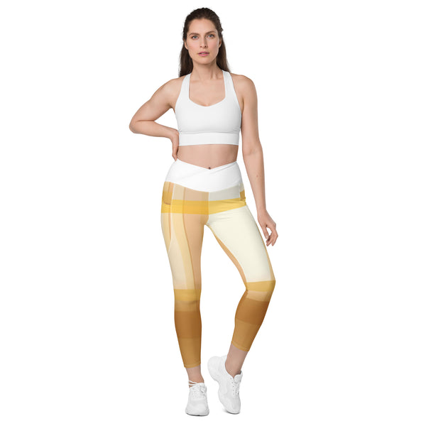 Crossover leggings with pockets