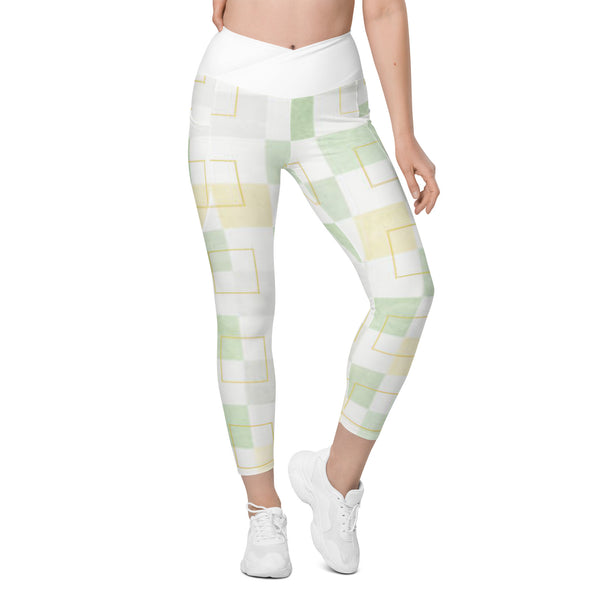 Crossover leggings with pockets