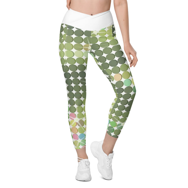 Crossover leggings with pockets