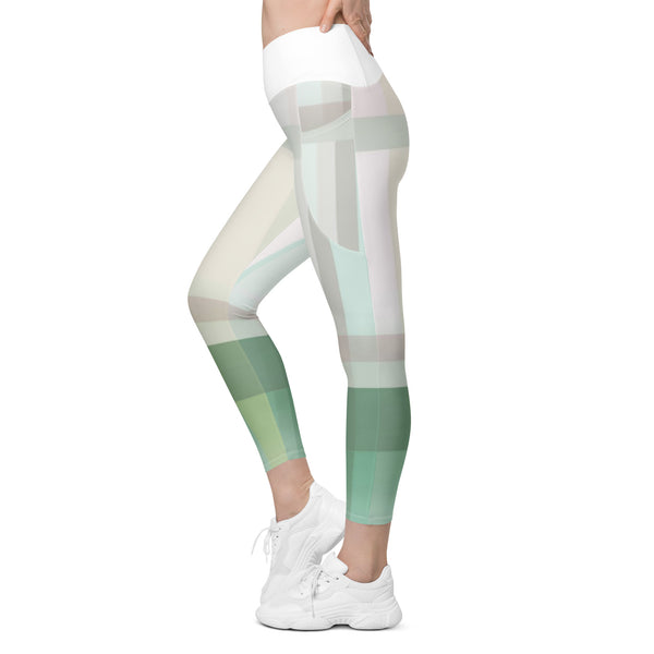 Crossover leggings with pockets