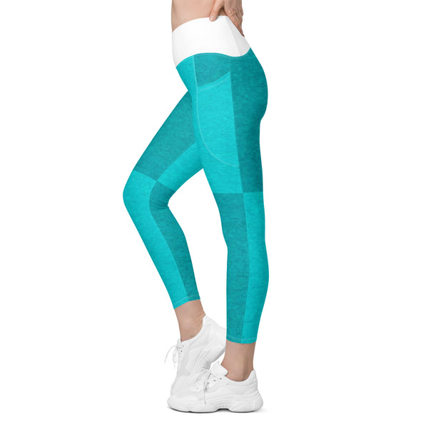 Crossover leggings with pockets