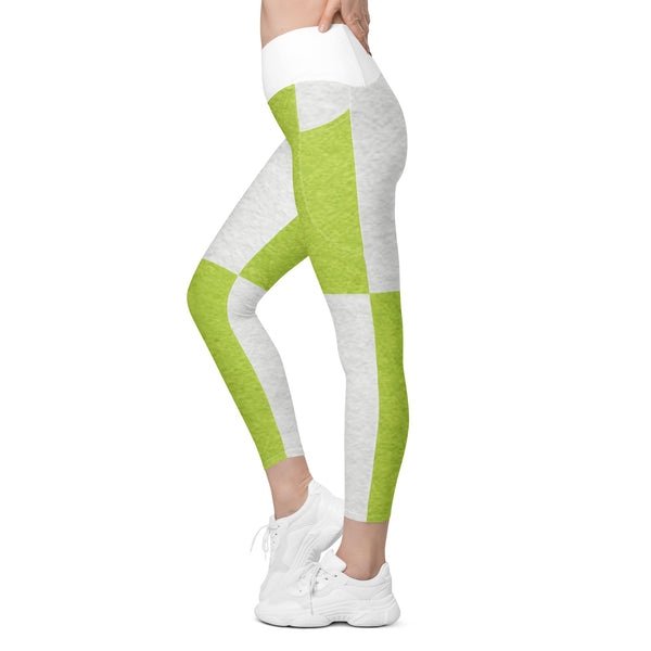 Crossover leggings with pockets