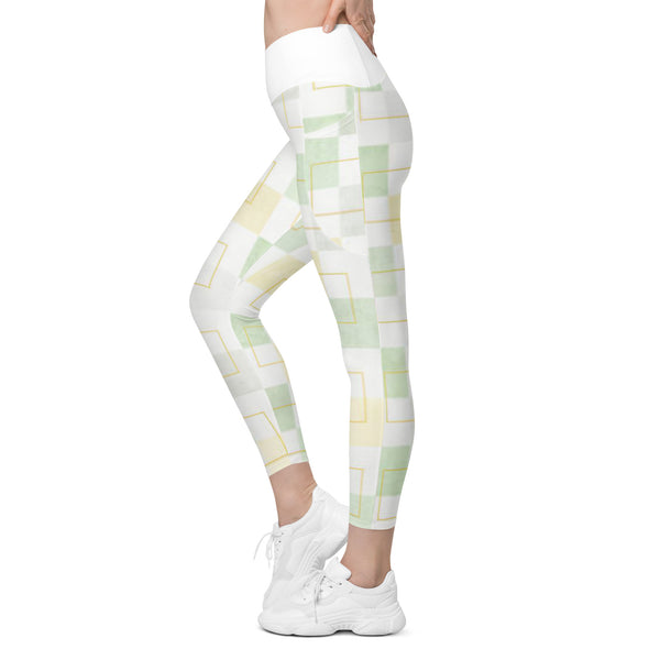 Crossover leggings with pockets