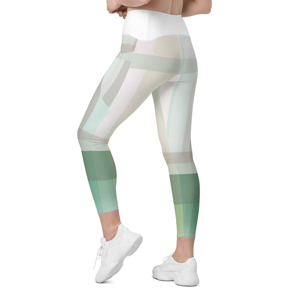 Crossover leggings with pockets