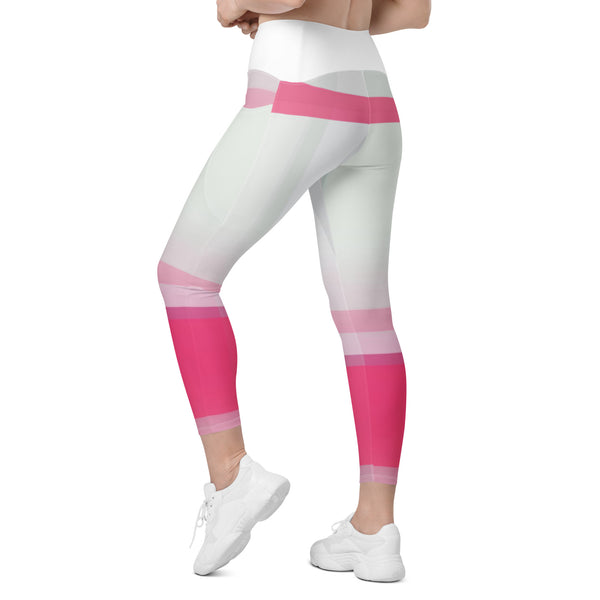 Crossover leggings with pockets