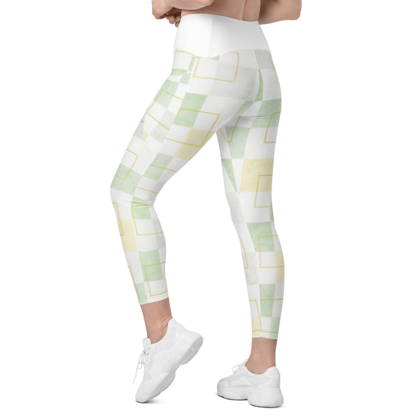 Crossover leggings with pockets
