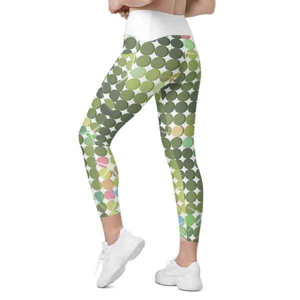 Crossover leggings with pockets