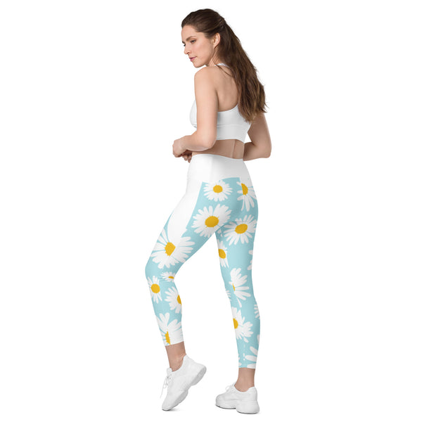 Crossover leggings with pockets