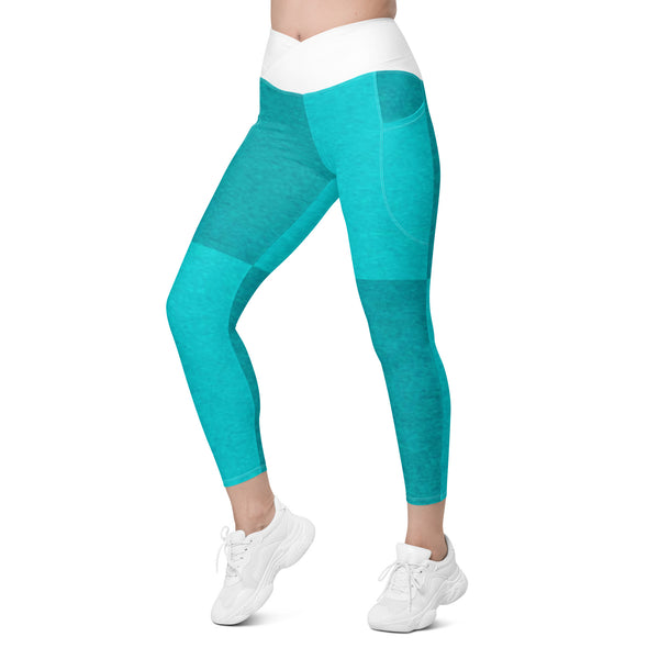 Crossover leggings with pockets
