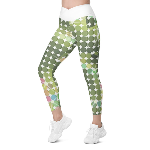 Crossover leggings with pockets