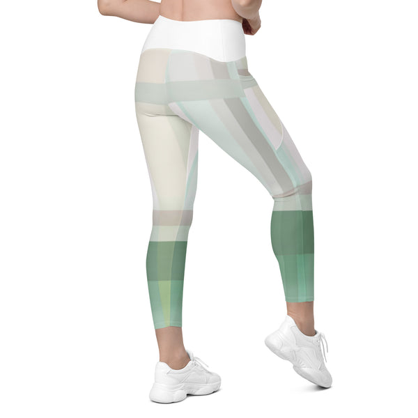 Crossover leggings with pockets