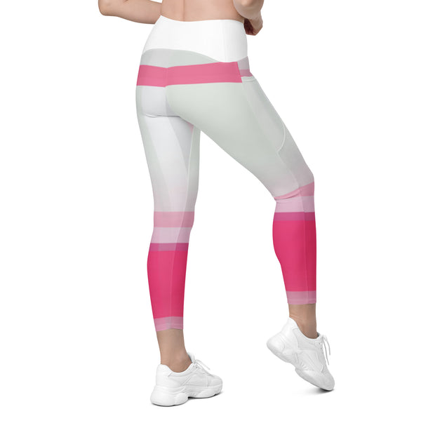 Crossover leggings with pockets