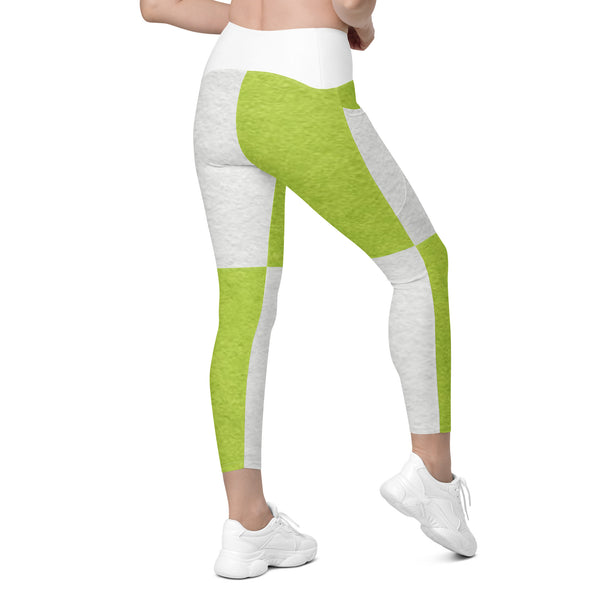 Crossover leggings with pockets