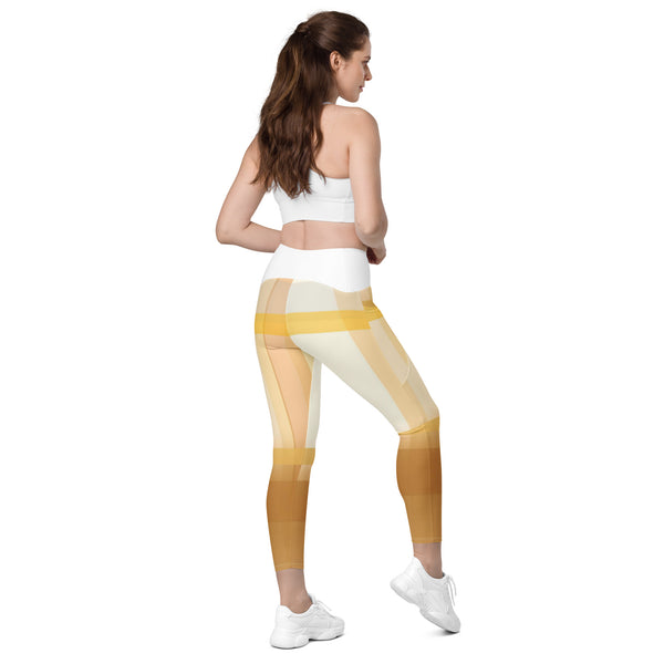 Crossover leggings with pockets