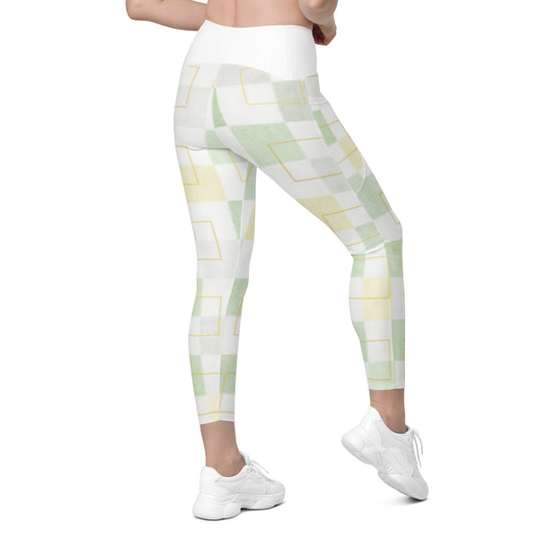 Crossover leggings with pockets