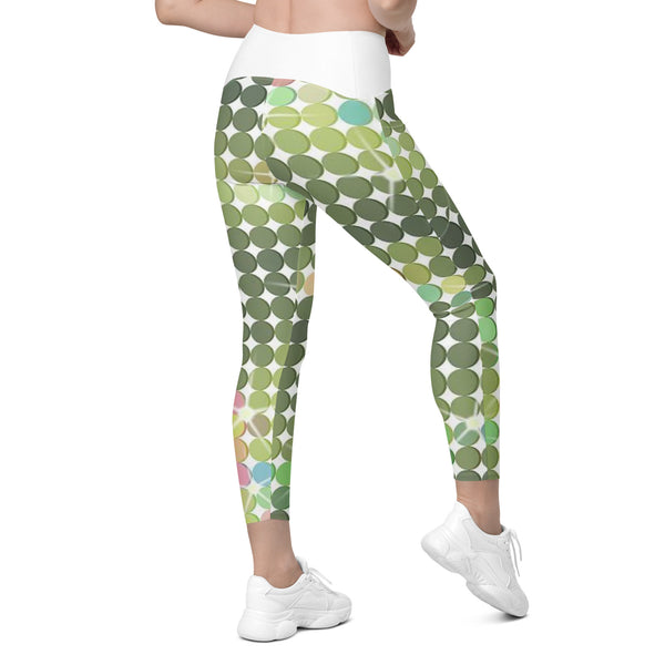 Crossover leggings with pockets