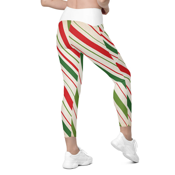 Crossover leggings with pockets