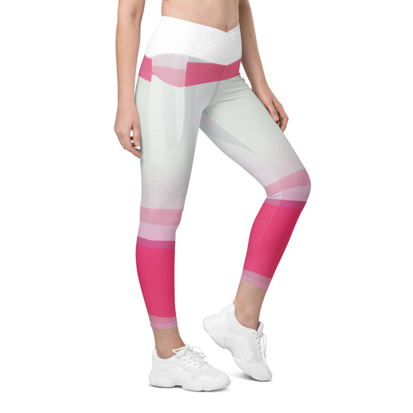 Crossover leggings with pockets