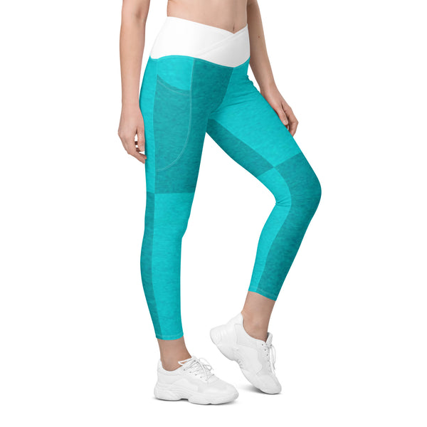 Crossover leggings with pockets