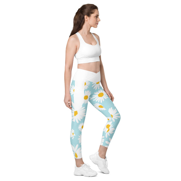 Crossover leggings with pockets