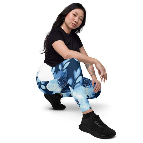 Crossover leggings with pockets