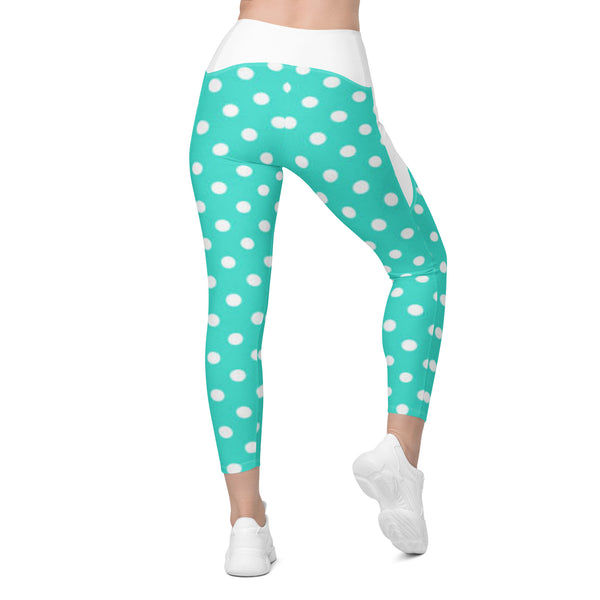 Crossover leggings with pockets