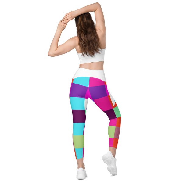 Crossover leggings with pockets