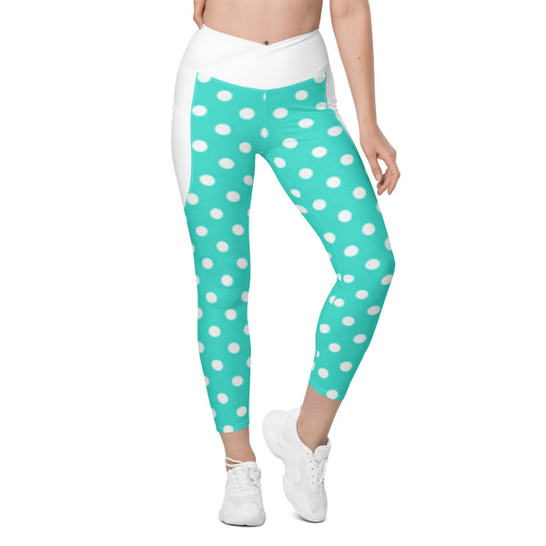 Crossover leggings with pockets
