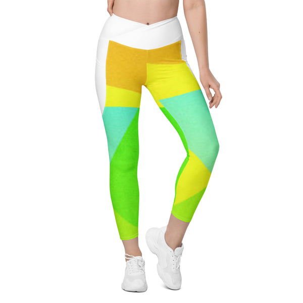 Crossover leggings with pockets