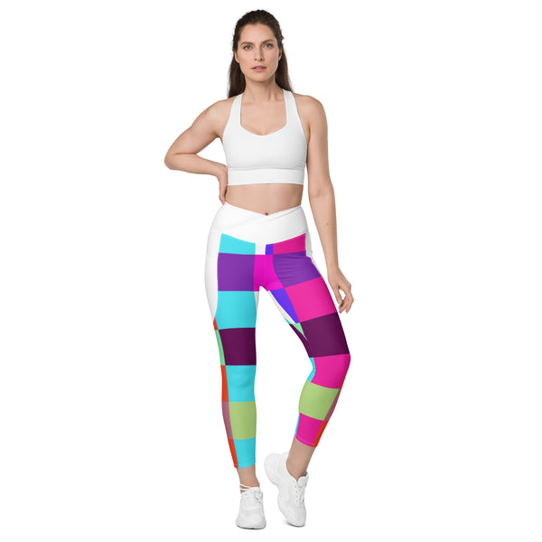 Crossover leggings with pockets