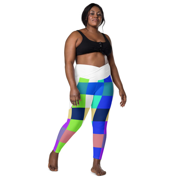 Crossover leggings with pockets