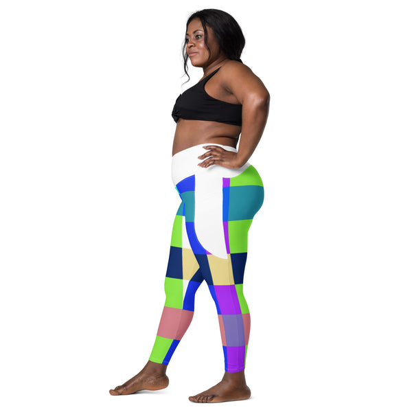 Crossover leggings with pockets