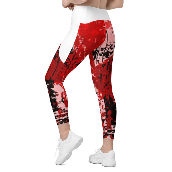 Crossover leggings with pockets