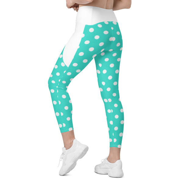Crossover leggings with pockets