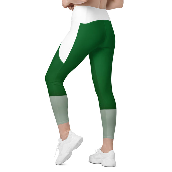 Crossover leggings with pockets