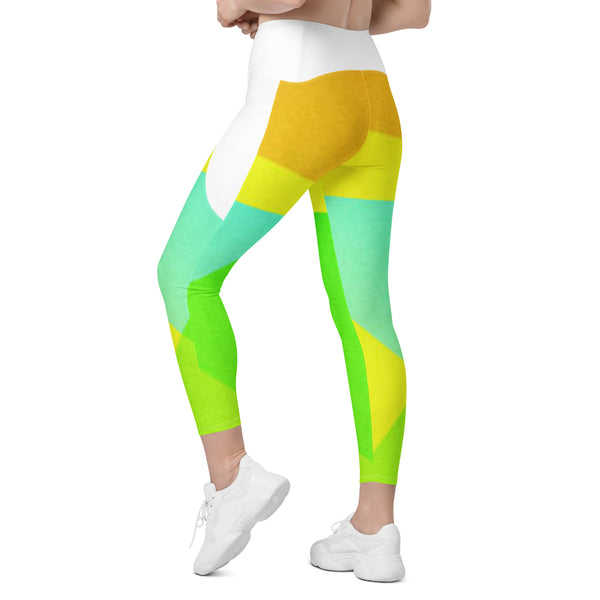 Crossover leggings with pockets