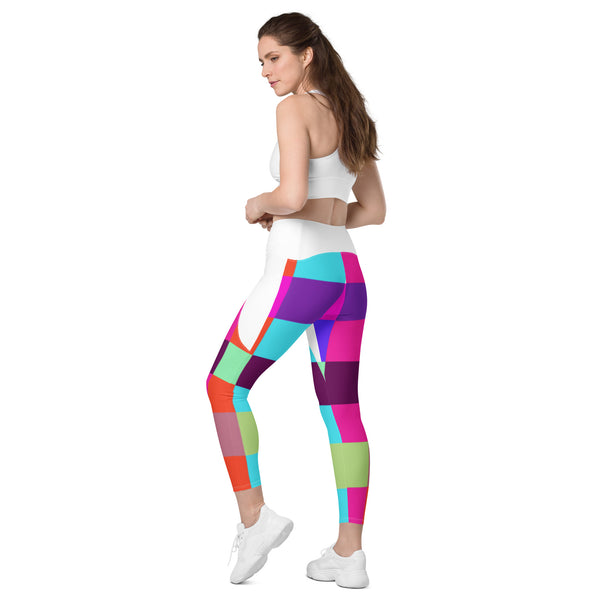 Crossover leggings with pockets