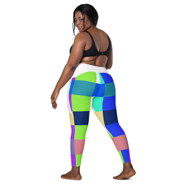 Crossover leggings with pockets