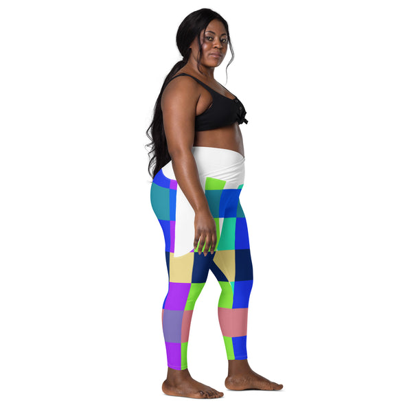 Crossover leggings with pockets