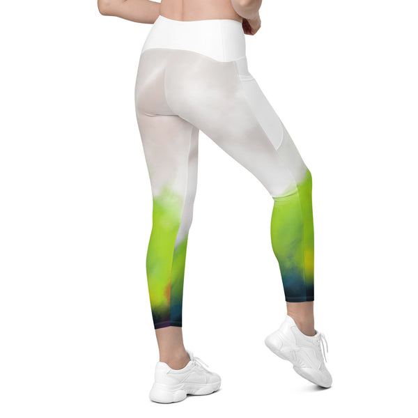 Crossover leggings with pockets