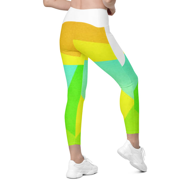 Crossover leggings with pockets