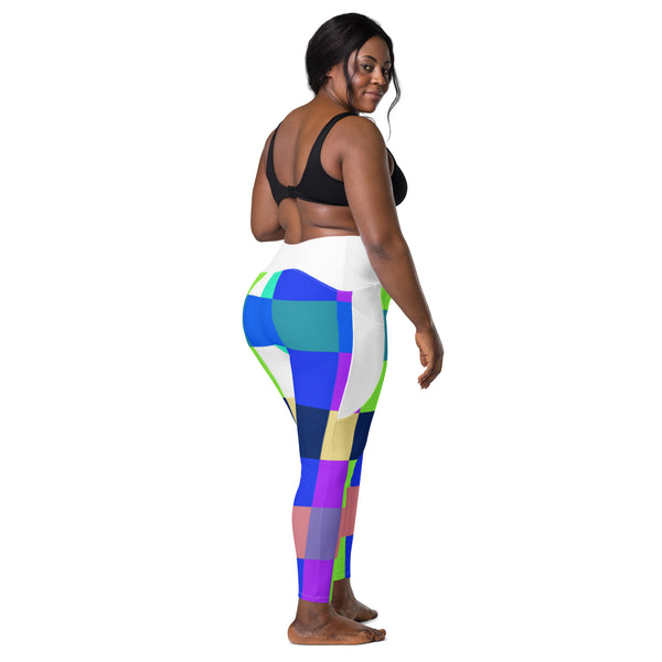 Crossover leggings with pockets